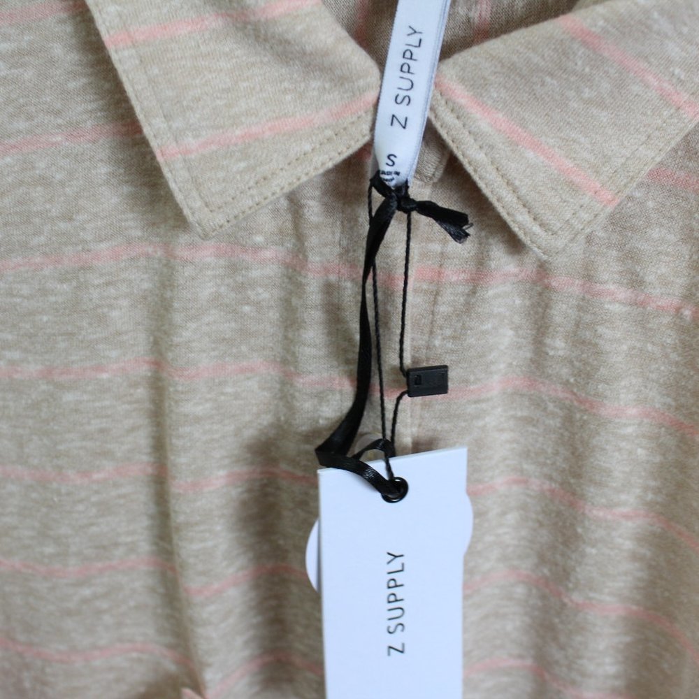 Z Supply Pocket Striped Button Down Tank - Picture 4 of 4